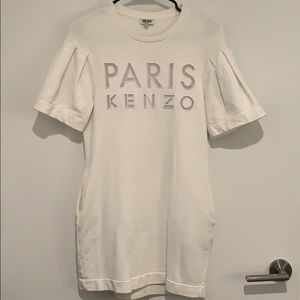 Kenzo logo sweatshirt Dress with puff sleeve